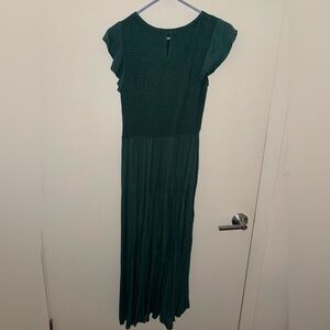 Chic Forest Green Maxi Dress